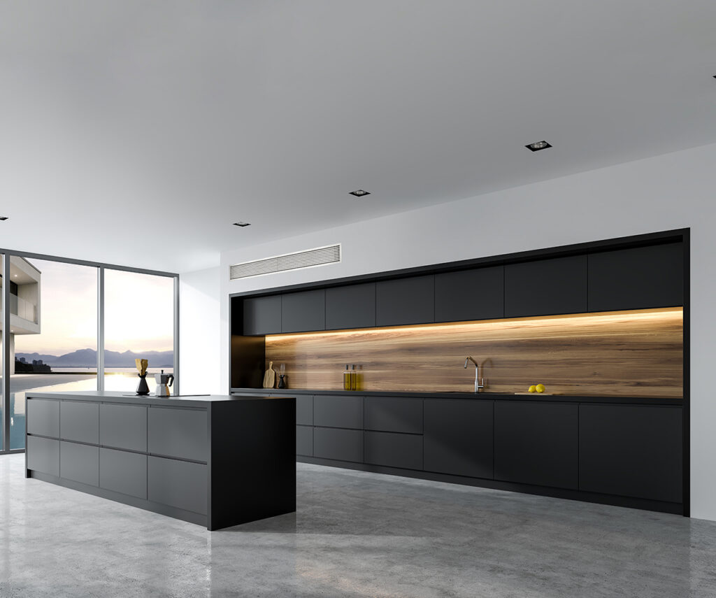 Premium Adelaide kitchen with ducted reverse cycle air conditioning